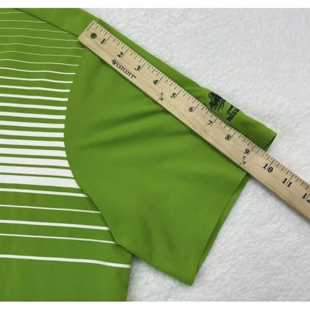 Adidas Adizero Golf Lime Green Performance Men Polo SS XL - Mission‎ Hills GC